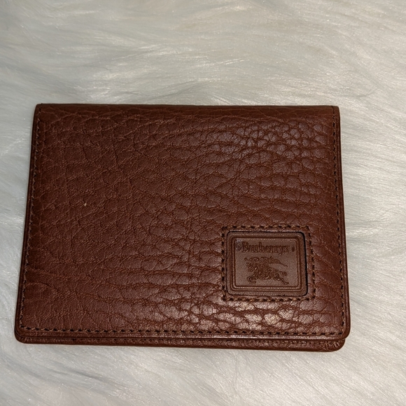 Vintage Burberrys Leather Card/I.D. Holder - Picture 1 of 14